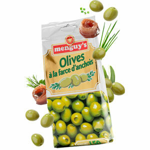 MENGUY'S Olives vertes à la farce d'anchois 