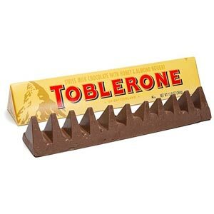 TOBLERONE Barre chocolatée nougat miel amandes 